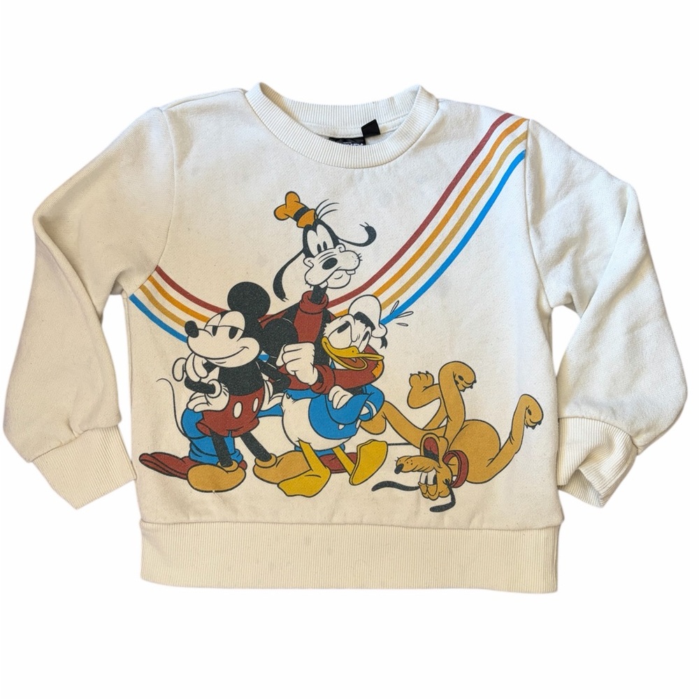 Disney Kids Cream Sweatshirt with Classic Characters
